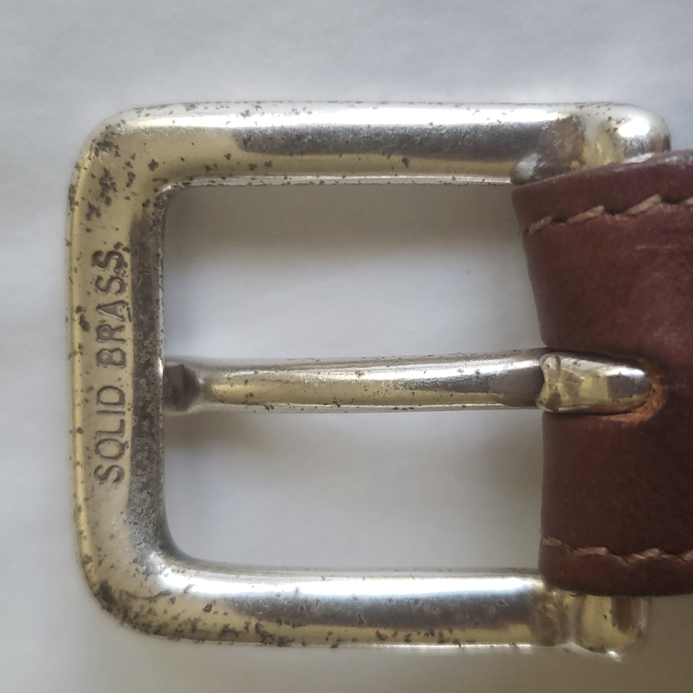 Eddie Bauer NEW Woven/Leather Trim BELT White NWOT White Brown Women's M - Picture 6 of 10